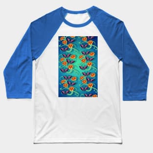 Flowers and Butterflies ver.2 Baseball T-Shirt